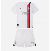 Camisa de time de futebol AC Milan Replicas 2º Equipamento Infantil 2023-24 Manga Curta (+ Calças curtas)